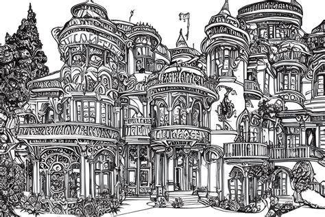 Victorian Mansion Coloring Pages