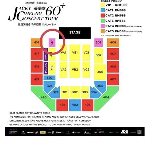 Jacky Cheung Malaysia Concert Tickets Vouchers Event Tickets On