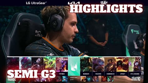 Rge Vs Fnc Game Highlights Semi Finals S Lec Summer