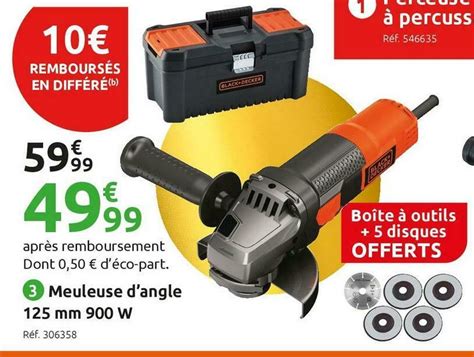 Promo Black Decker Meuleuse Dangle Beg Ka Qs Chez Mr Bricolage