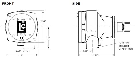 Pulse Output Device Dimensions