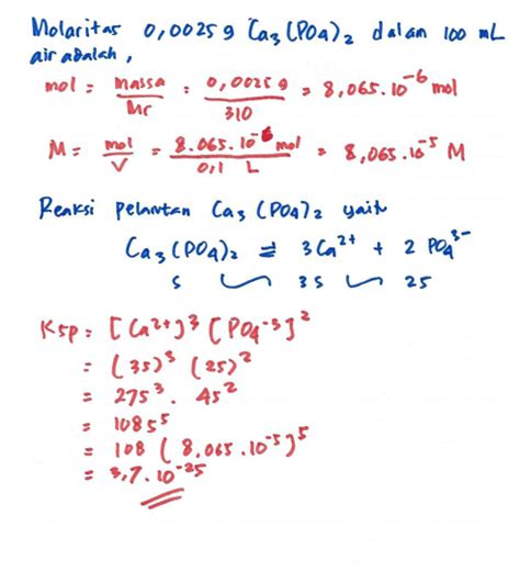 Menentukan Ksp Ca Po Les Privat Kimia Online
