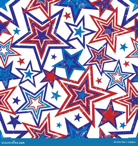 Patriotic Stars Illustration Stock Vector Illustration Of White