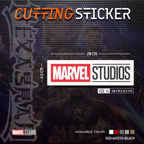 Cutting Sticker Marvel Studios 3 Warna Stiker Cutting Marvel Studios