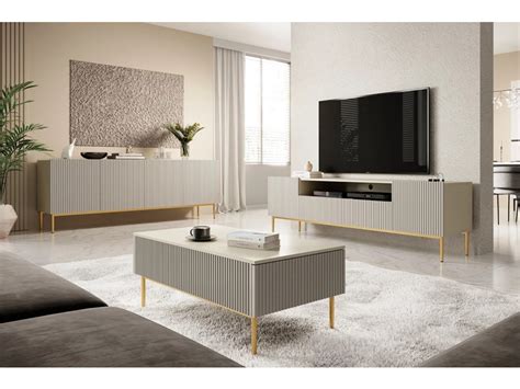 Bobochic Ensemble Kasha Avec Meuble Tv Cm Avec Niche Buffet