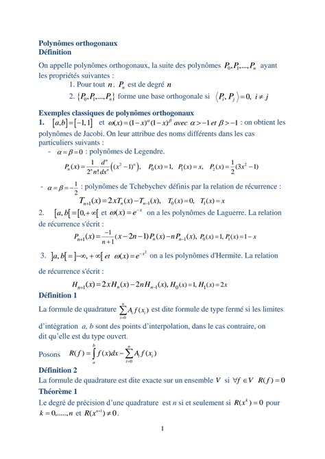 Solution Analyse Numerique M Thode De Gauss Studypool