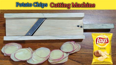 How To Make Potato Chips Cutter Manual Potato Chips Machine Diy