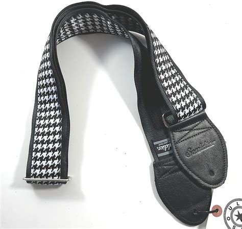 Souldier Guitar Strap Soldier Houndstooth Handmade Fabric Reverb