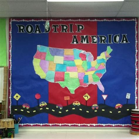 Road Trip Bulletin Board School Art Activities Road Trip Theme