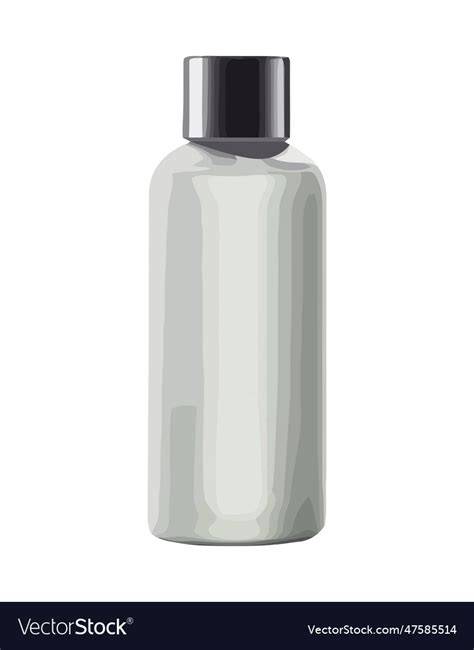 transparent plastic container  liquid vector image