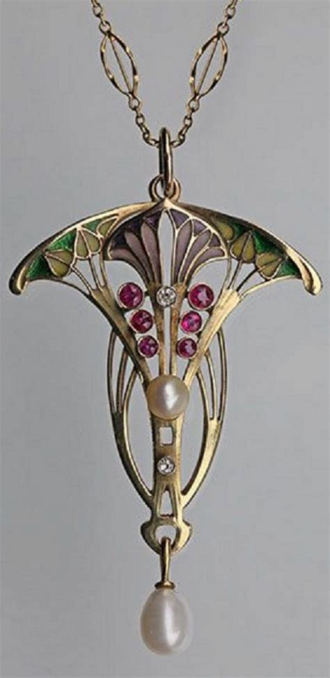 Beautiful 45 Amazing Art Nouveau Jewelry Necklace You Have To Know