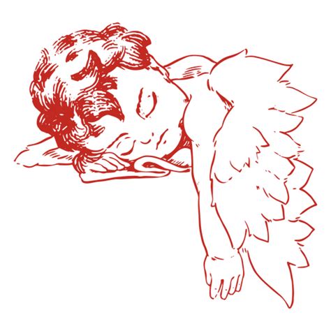 Cupid Hand Drawn Sleeping Png And Svg Design For T Shirts