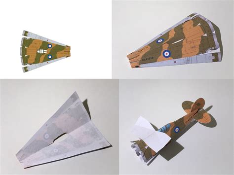 4d Paper Airplane Paper Airplane Template Biplane Fighter Paper Airplane Template Paper