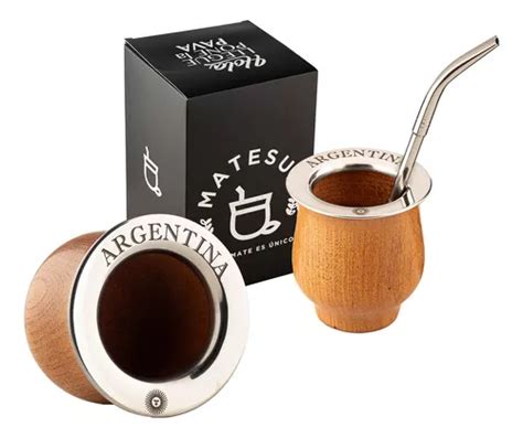 Mate Algarrobo Personalizado Virola Acero Inox Pico Loro