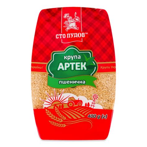 Крупа «Сто пудов» пшенична «Артек» 400г – онлайн-супермаркет «Сільпо»