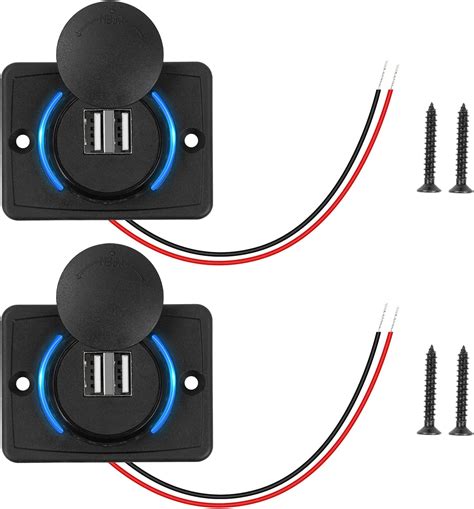 Double Prise De Chargeur Usb Pi Ces A Chargeur Usb De Voiture