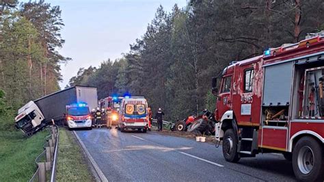 Tragiczny wypadek na drodze krajowej nr 10 między Kaliszem Pomorskim a