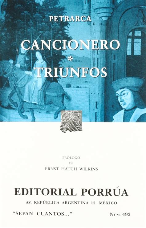 Cancionero Portada Puede Variar Sepan Cuantos Francesco Petrarca