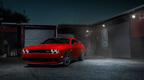 Dodge, Dodge Challenger Hellcat, Red Wallpapers HD / Desktop and Mobile ...