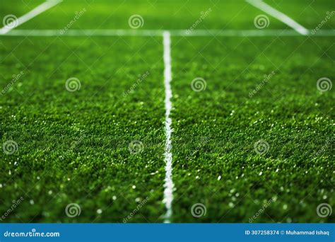 Green Pitch Perfection Soccer Field with Vibrant Artificial Grass ...