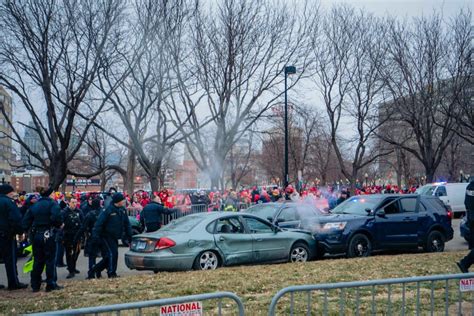 Police Pursuit Breaks Out Along Chiefs Super Bowl Parade Route | iHeart