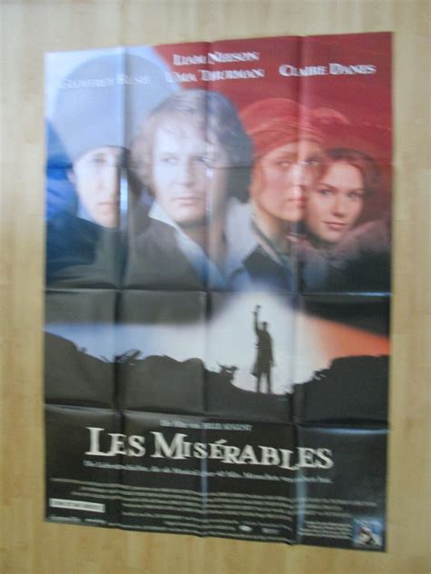 Filmplakat Les Miserables Uma Thurman Liam Neeson Geoffrey Rush