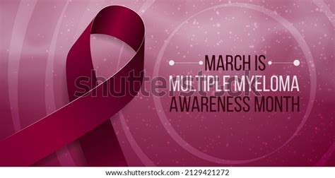 Multiple Myeloma Awareness Month Concept Banner Stock Vector Royalty