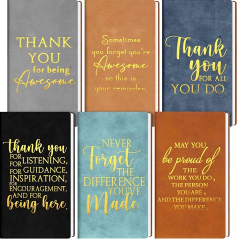 Amazon Kosiz Pcs Employee Appreciation Gift Leather Journals