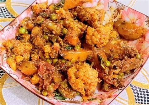 Aloo Gobhi Matar Potato Cauliflower Green Peas Dry Curry Recipe By Dr