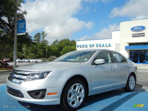 2011 Ingot Silver Metallic Ford Fusion Se V6 64611608 Photo 14