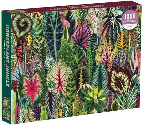 Galison Houseplant Jungle Piece Jigsaw Puzzle For Adults Plant