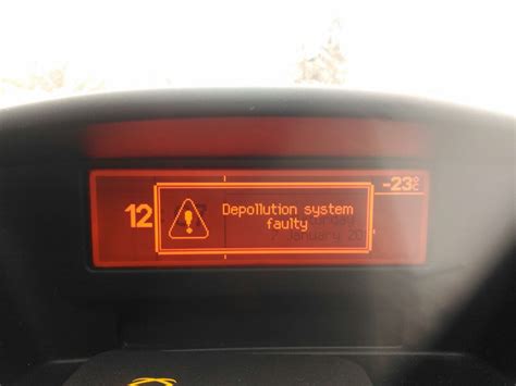 Depollution System Faulty Peugeot