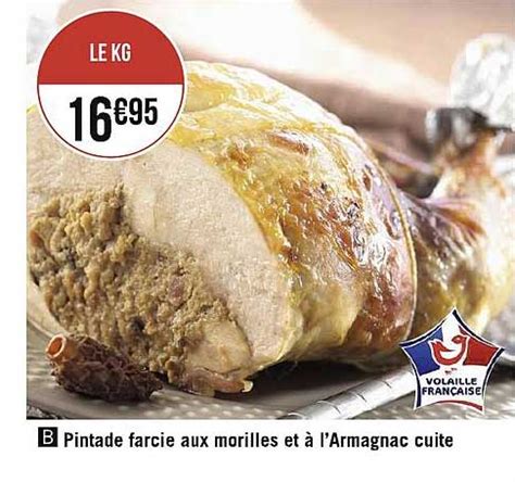 Promo Pintade Farcie Aux Morilles Et L Armagnac Cuite Chez G Ant