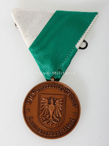 Österreich Kameradschaftsbund Landesverband Tirol Medaille für 15 Jahre