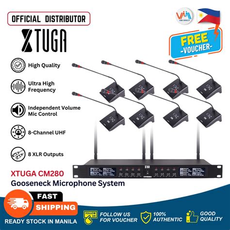 Xtuga Cm Uhf Channels Flexible Professional Gooseneck Conference