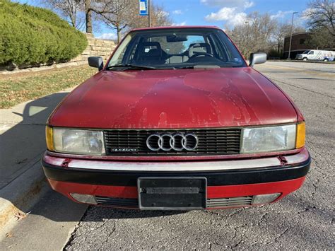 1991 Audi 80 Quattro Sedan Red AWD Manual QUATTRO For Sale Photos