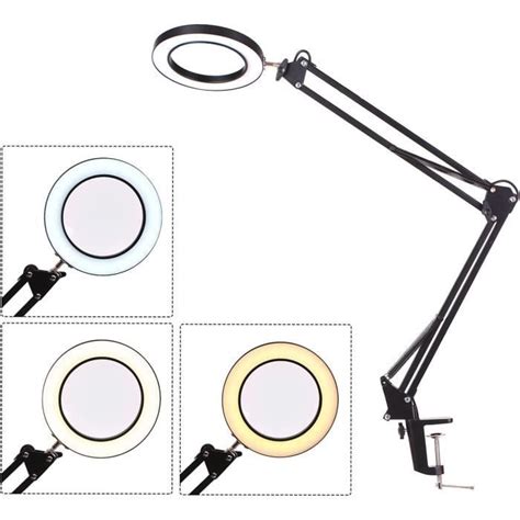 Lampe De Bureau Led Avec Pince Loupes Loupe Loupe De Lecture