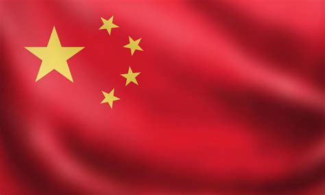 Flag of the People's Republic of China Five-star red flag. 3D rendering ...