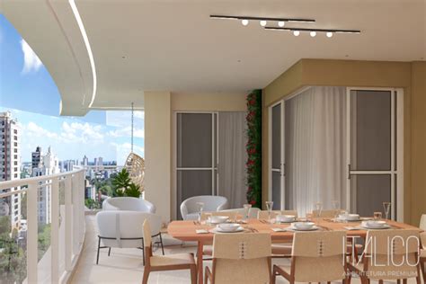 Projeto De Interiores Apartamento Varanda Gourmet Em Campinas