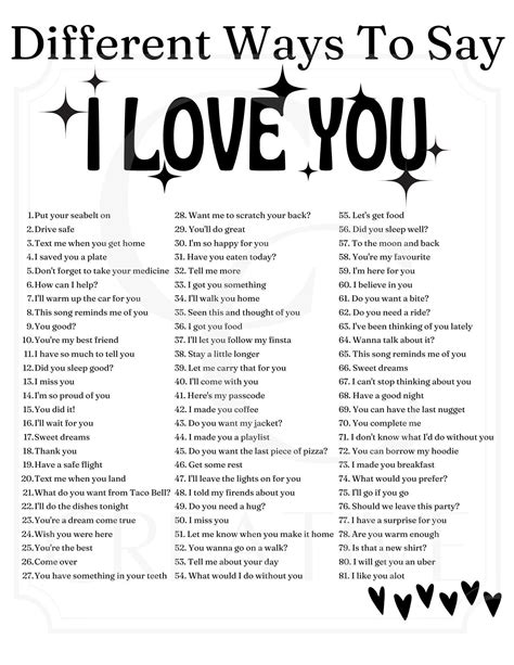 Different Ways To Say I Love You Artofit