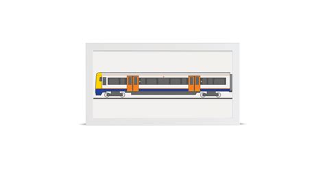 London Overground (Class 378) Train Giclée Art Print | London Art Prints