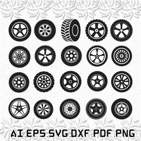 Tyre Svg Tyres Svg Car Svg Black Rubber Svg Ai Pdf Eps Svg