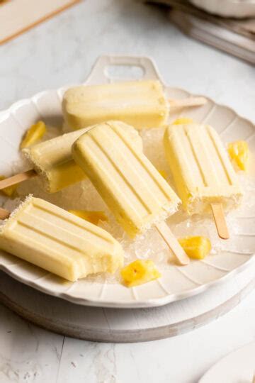 Vegan Pi A Colada Popsicles Non Alcoholic Happy Vegannie