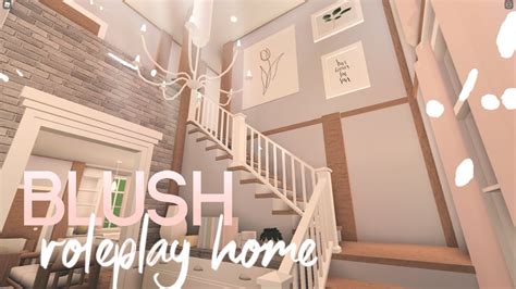 Bloxburg Blush Roleplay Home House Build Youtube