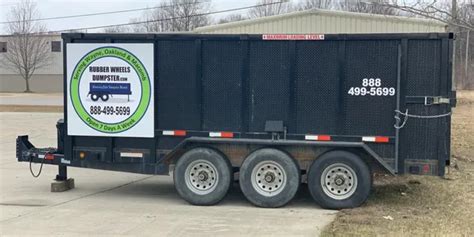 Dumpster Rentals Rubber Wheels Dumpster