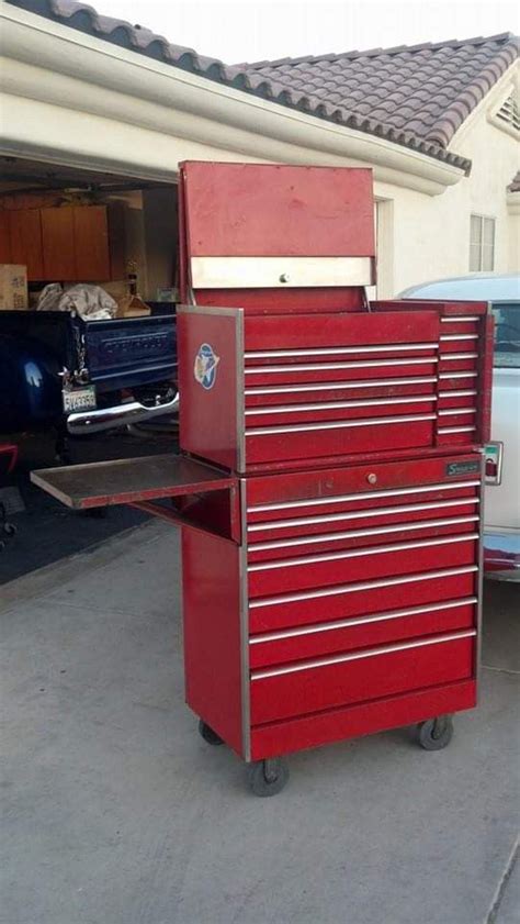 Vintage Snap On Tools Top And Bottom Tool Box Chest Cart Roll Cab Kr 537a And Kr 557b For Sale