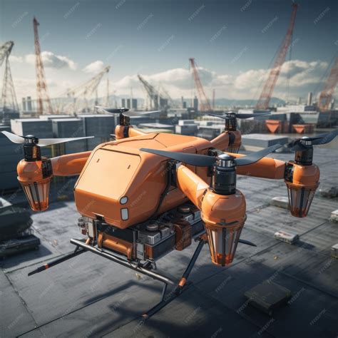 Premium AI Image | Future technology of autonomous logistics concept