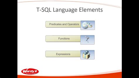 4 T Sql Language Elements Introduction Youtube