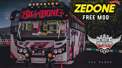 Bussid New Zedone V Mod Full Led Mods Free Mod New Bus Mod