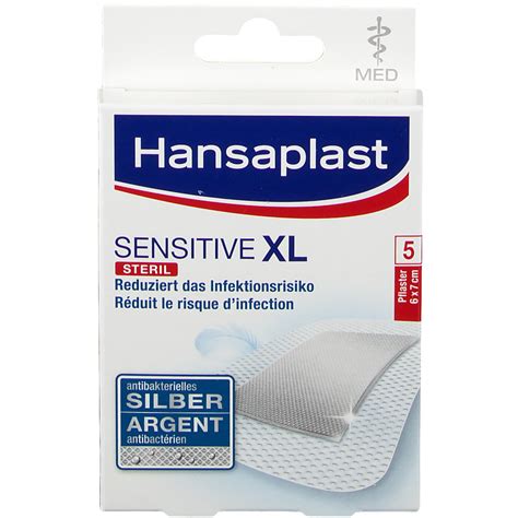 Hansaplast Med Xl Sensitiv Pflaster 6 X 7 Cm 5 St Shop Apotheke At